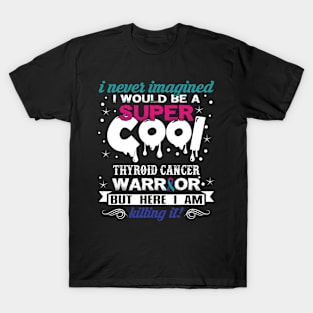 Super Cool Thyroid Cancer Awareness Ribbon T-Shirt